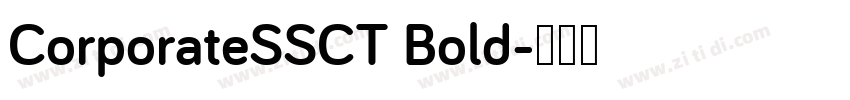 CorporateSSCT Bold字体转换